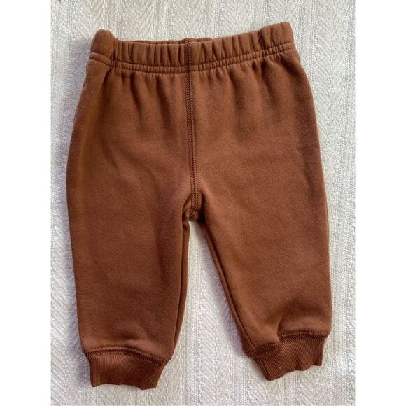 CARTER’S BABY BOY 6M Moose Fuzzy Pullover Sweatshirt & Jogger Pants Set - Picture 4 of 7